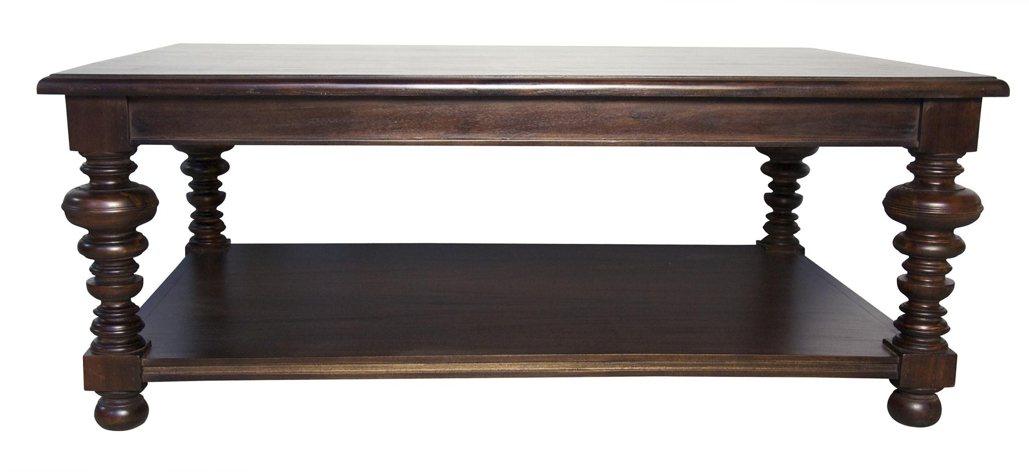 Noir Ferret Coffee Table Hand Rubbed Black GTAB116HB